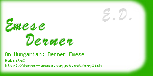 emese derner business card